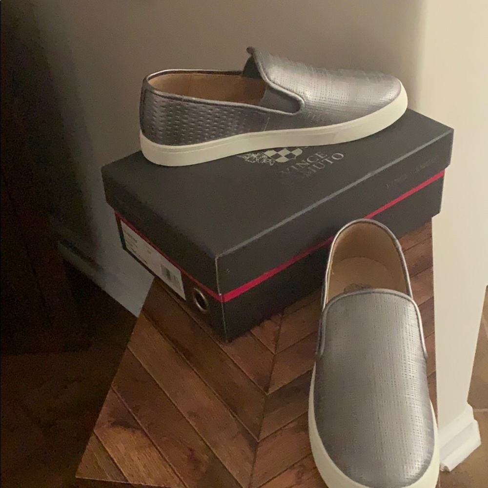 Vince Camuto Pewter CG-Bestina Slip On Sneakers